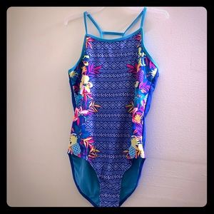 NWOT! One piece floral bathing suit!